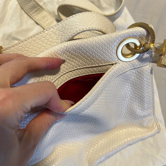 ✨RARE✨HAMMITT TONY SMALL MARSHMALLOW SNAKE WITH BRUSHED GOLD HARDWARE EUC - Picture 3 of 7